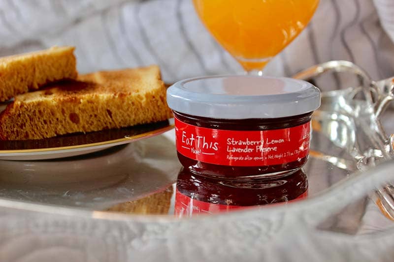 Strawberry Lavender Lemon Zest Preserve