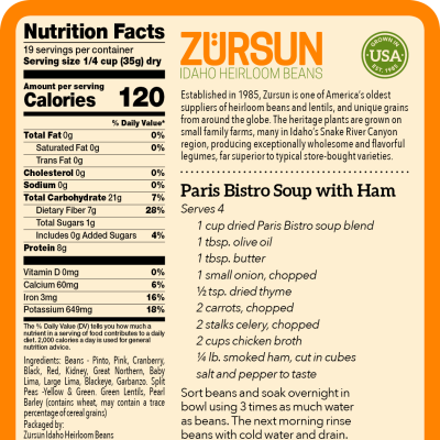 Zurson Heirloom Paris Bistro Blend, 1.5LB