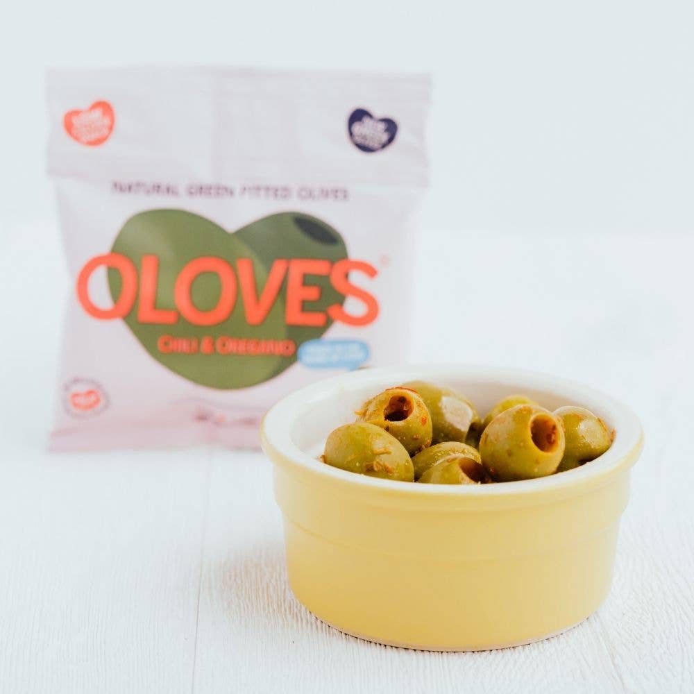 Oloves -  Chili & Oregano Pitted Green Olives 1.1oz/10ct